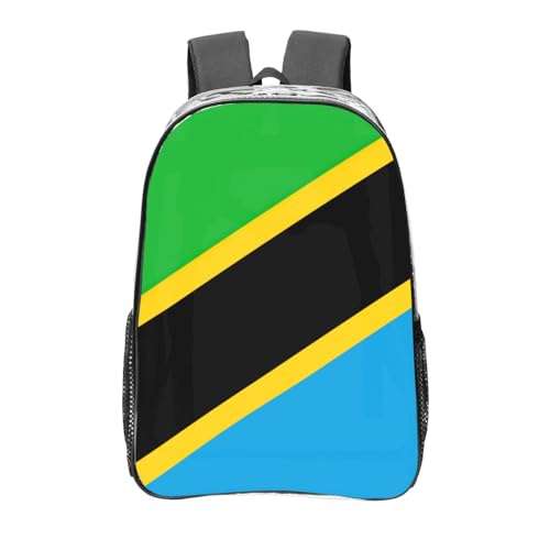 Sac à dos transparent imprimé drapeau Tanzanie One Size