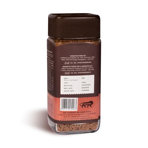 Image of Coorg Valley Rich Chocolate Instant Coffee 100g | Chocolate Flavoured Coffee | Premium Blend of Robusta & Arabica | Freeze Dried | Bold & Strong Flavor