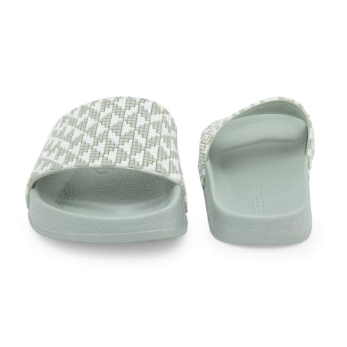 Image of Red Tape Womens Sliders in Slate Blue | Casual Pool Sliders | SLATE BLUE | 3 UK