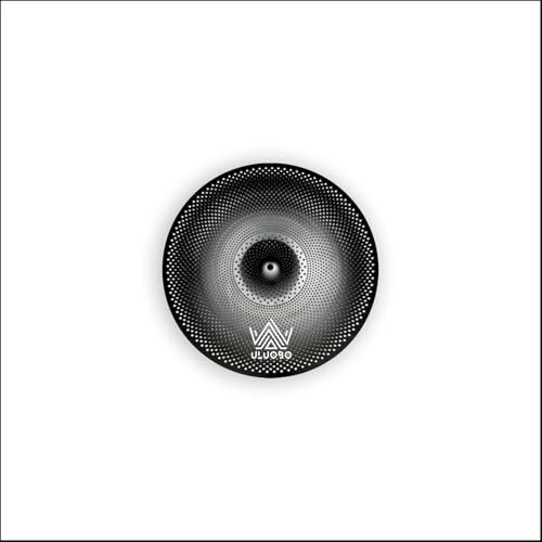 ULUOBO 6 inch Low Volume Splash Cymbal, Small Quiet Silent Cymbal for Pratice (Black,1Pieces)