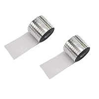 Mini Mosaik Spiegelfliesen,2 Rollen 3200 Stück Spiegel Mosaikfliesen Aufkleber Disco Kugel Deko Fliesenspiegel Selbstklebend Spiegel Selbstklebend für Bad Küche Wohnzimmer KTV Hause DIY Dekoration