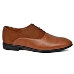 Mens-Brown-Leather-Lace-up-Formal-Shoes-27-cm-Length