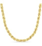 Abbie+Cleo Gold Rope Chain for Men and Women in Real 10k or 14k Gold - Gold Rope Chain Necklaces