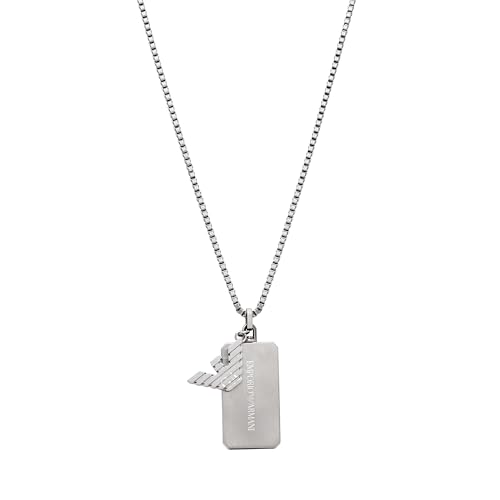 Image of Emporio Armani Stainless Steel Pendant or Chain Necklace for Men