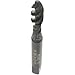 Hertel High-Speed Steel Spiral Flute Tap, #8-32, UNC, 3 Flute, Plug Chamfer, 2B Class of Fit, Oxide Finish, 2-1/8
