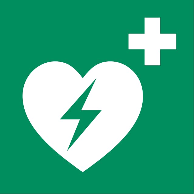 30 Stickers Defibrillator E010, Diameter 5 cm, UV and Weather-Resistant, ISO 7010, Sustainable, Mandatory Sign (5 cm - Image 2