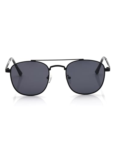 Image of Fastrack Tees Grey Aviator Sunglasses for unisex