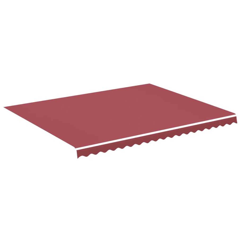 Leasha Toile de Rechange Store Banne avec Lambrequin, Toile Tissu de Remplacement pour Auvent 430x345 cm Bordeaux Rouge