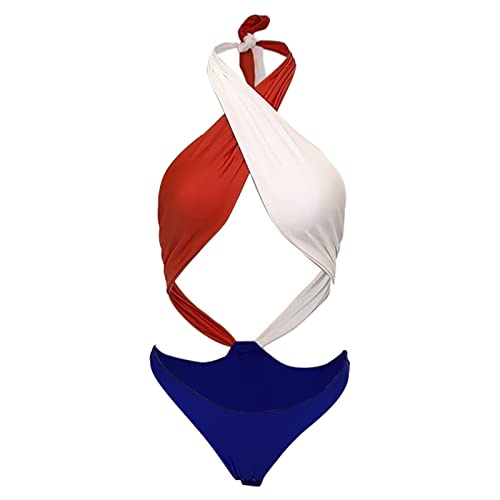 Genérico Bikinis Push Up Mujer Bikini Culotte Mujer Diseño de Personalidad Traje de baño Verano para Traje bañ Bikini Playa Sin Relleno con Relleno Push Up (A, L)