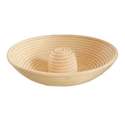 DOITOOL 1pc Bread Proofing Basket Natural Rattan Dough Bowl for Baking Smooth Surface Safe and Reusable Baking Accessory for Artisan Bread Making