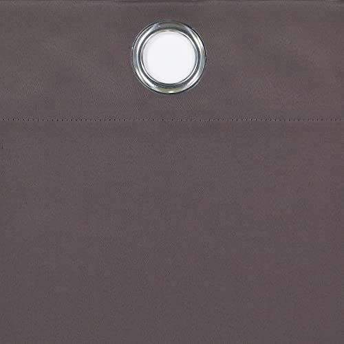 ECLIPSE Andover Solid Tripleweave Thermal Blackout Grommet Curtains for Bedroom (2 Panels), 42 in x 84 in, Grey by Eclipse - Image 4