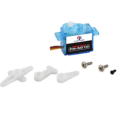 Flash Hobby 2Pcs Fh-5010 Micro Servo For Rc Plane Helicopter Boat Car 5G/ 0.8Kg-Cm/ 0.12Sec #TOP7