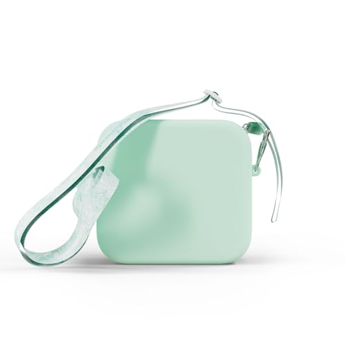 Kidamento Soft Silicone Camera Case - Durable and Adorably Stylish Bag - Promotes Comfort and Independence Original Green