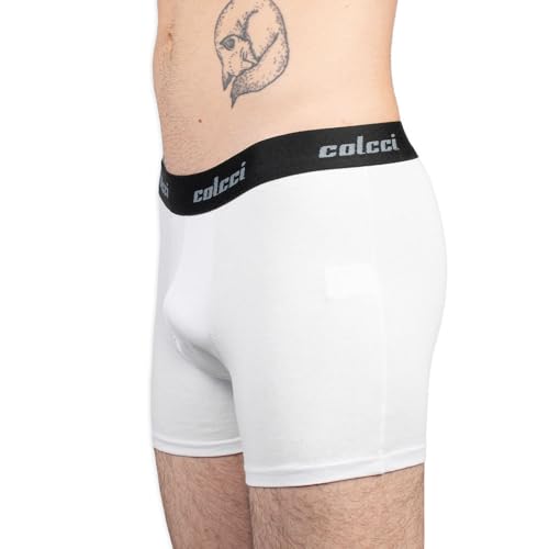 Kit 3Cueca Boxer Cot Elast , Colcci, Masculino, Branco/Preto/Cinza Mescla, M