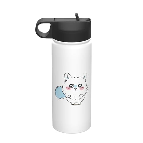 ステンレスカップ ちいかわ モモンガ コーヒーカップ 車用 タンブラー かわいい 大容量 保温 保冷 真空断熱 蓋付き 水筒 ウォーターボトル 取っ手付き 持ち運びやすい スポーツ アウトドア オフィス 家庭用 車用 男女兼用 誕生日プレゼント 500ml