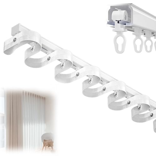 Rail rideau double boucle en aluminium rigide durable
