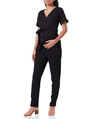 Noppies Damen Jumpsuit Butare Nursing Short Sleeve Overalls, Black - P090,...
