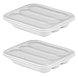 TAMUME Molde de Salchicha de 3 Cavidades Antiadherente de Porcelana Blanca, Haga Perros Calientes para Sus Hijos, Juego de 2 (largo *2)