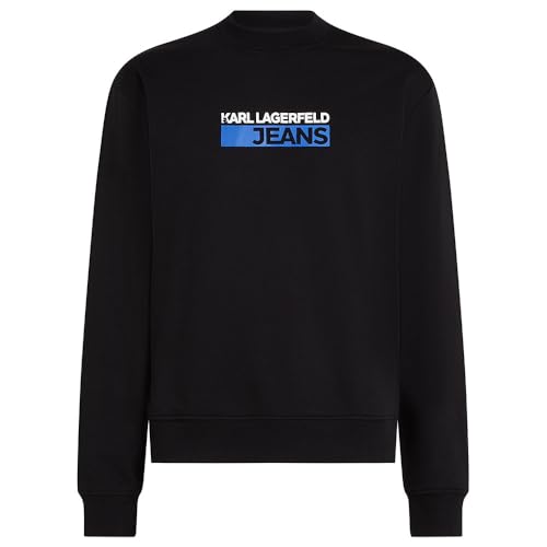 Karl Lagerfeld Felpa Con Logo Regolare Vestibilità M uomo jeans nero
