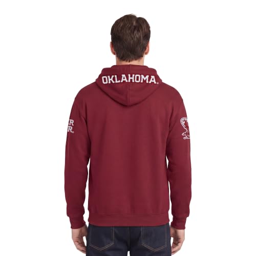 Image of Pro Standard Mens College Classic Chenille Cotton Double Knit Full Zip Hoodie
