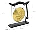 Owlgift Chinese Zen Feng Shui Gong Décor - Copper Gong with Wooden Stand ｜ 7.9-Inch Spiritual Ornament for Home, Meditation & Energy Clearing