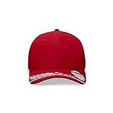 Fabric_Type: 100% Baumwolle Ferrari Herren Vettel Driver Cap Baseballkappe, rot, One Size