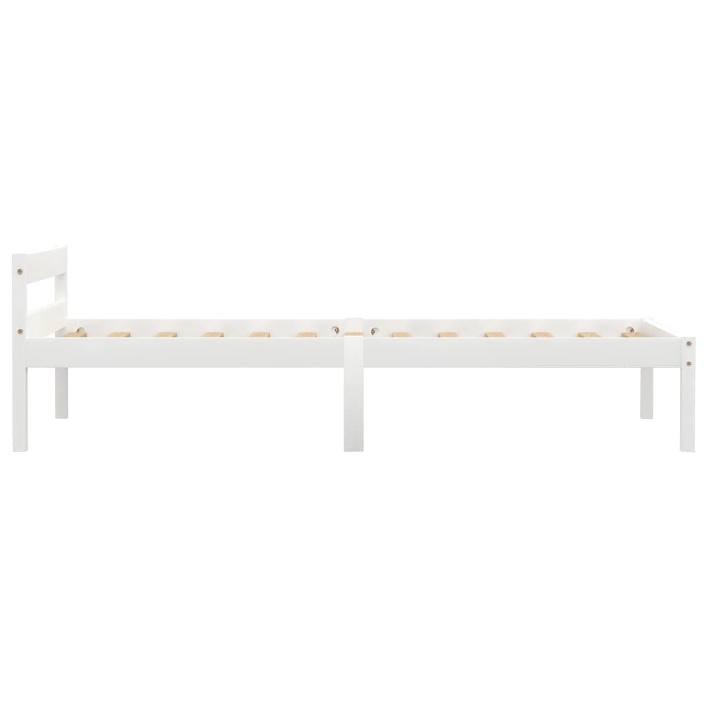 vidaXL Dormeuse Estraibile senza Materasso Bianca Legno Pino 90x200 cm