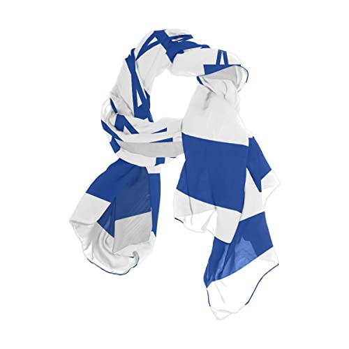 KLL Silk Scarf for Women Fashion Polyester Lightweight Soft Wrap Shawl Scarves Holiday Gifts Flag Ukraine Original