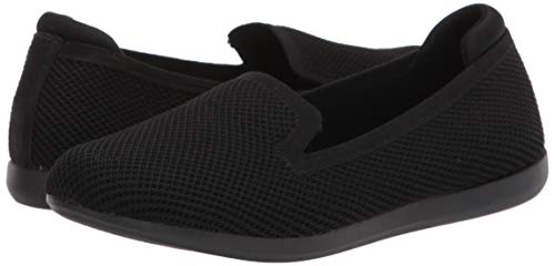Clarks Womens Carly Dream Loafer, Black Solid Knit, 7.5 Us #TOP6