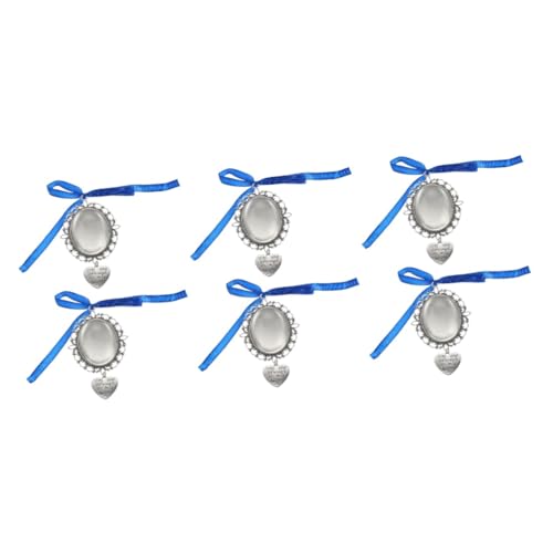 Abaodam 6 Peças Pingente Decoração De Vidro Charme De Foto De Casamento Bandeja De Vidro Encantos De