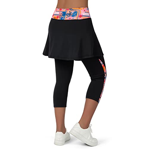 Image of ANIVIVO Skirted Legging for Women, Yoga Legging with Skirts &Women Tennis Leggings Clothes Pockets