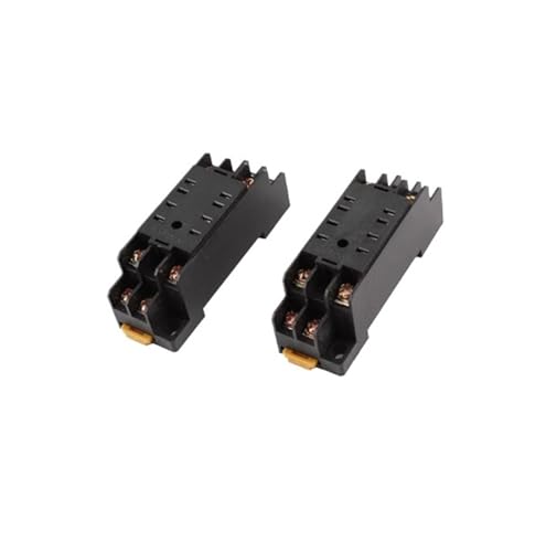 5 Pieces PTF-08A 8-pin 8P DIN Rail Mount Relay Socket Base for HH52P