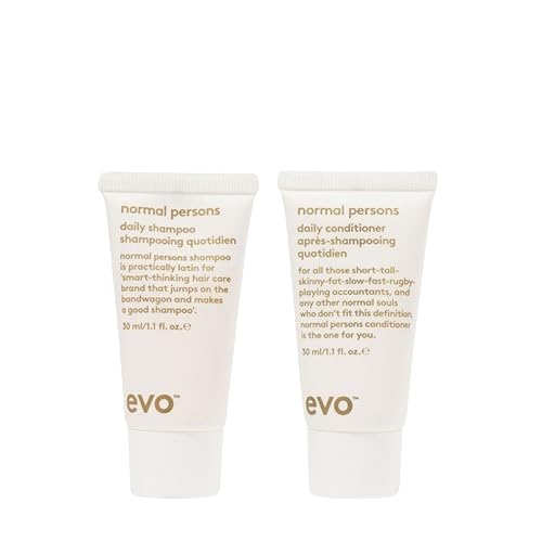 EVO Normal Persons Daily Care Shampoo & Conditioner Travel Duo - Deep Cleansing, Product Build-Up Removal, and Scalp Refreshing for All Hair Types - Travel Size image 4