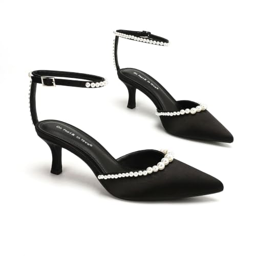 Chaussures de mariée à talons intermédiaires pour gala de soirée et fêtes