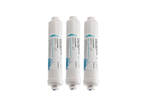 3X Aquati Under-Sink Tap Drinking Water Filter Replacement Inline Cartridges 1/4 Push Fit Connection