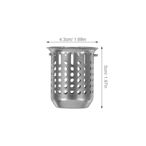 Colador para lavabo de acero inoxidable con asa miniatura 5