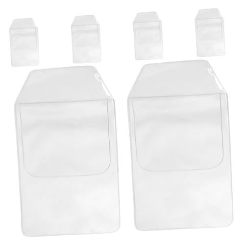 Tofficu 6 Pezzi Protettori Tascabili in Pvc Trasparente, Porta Penne Per Camici Da Laboratorio, Protezione Tasche Per Ufficio, Scuola, Ospedale, Organizer Per Penne E Matite