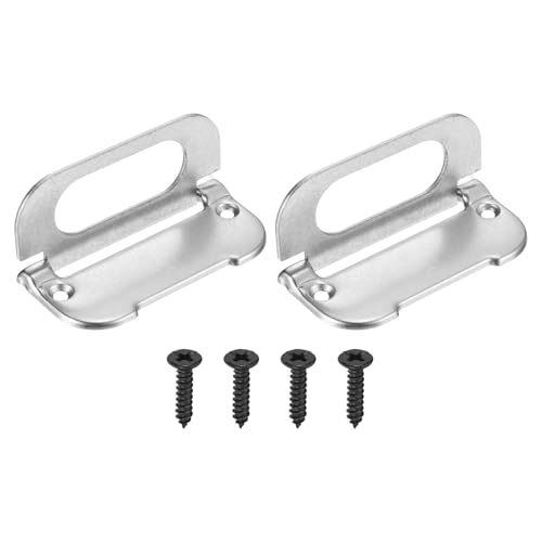 Colore: Argento; Materiale: Ferro; Dimensioni Maniglia: 75x33 mm/3x1.3 Pollici; Lunghezza Viti: 11.5 mm/0.45 Pollici; Diametro Foro: 4 mm/0.16 Pollici; Contenuto Confezione: 2 Pezzi x Maniglia A Filo + 4 Pezzi Viti