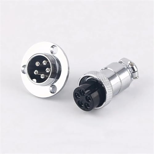 Conector GX20 con montaje de brida seguro y sistema de 15 pines