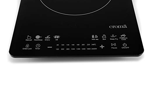 Image of Croma CRAG0140 Slim Induction Cooker (Black)