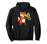 Drôle Trompeter Joueur Renard Chemise pour enfants Sweat à Capuche