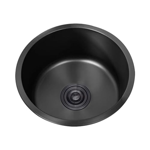Évier de cuisine encastrable rond petit modèle en inox 304