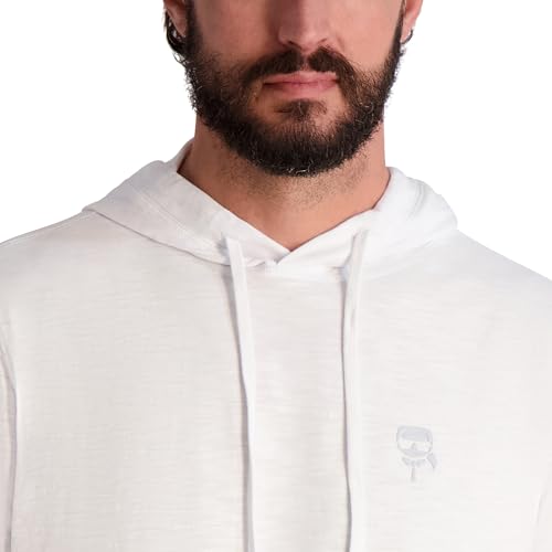 KARL LAGERFELD Men's Hooded Drawstring Karl Graphic Sweatshirt4