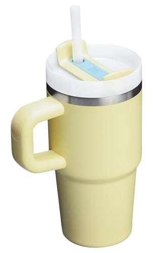 Image of STANLEY Quencher H2.0 Tumbler with Handle and Straw 20 oz | Flowstate 3-Position Lid | Cup Holder Compatible for Travel | Insulated Stainless Steel Cup | BPA-Free | Pomelo