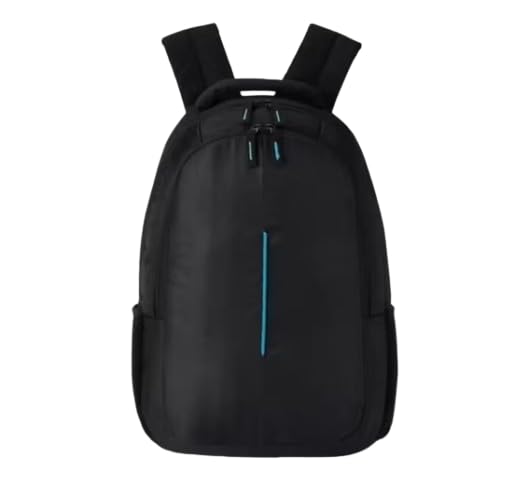 Black Anti -theft Laptop Backpack, Water Resistant stylish office college Travel bag fir men women, 15.6 inch latop backpack with padded straps snd smart design...