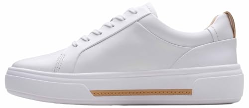 Clarks Para Mujer. 26183050 Zapatillas De Piel Hollyhock Walk Blanco (39), Plano, Cordones, Casual - 2