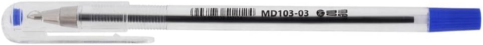 Office Ballpoint Pen, Retractable Ballpoint Pen, High Quality, Ergonomic Ballpoint Pen, Note for School, Office, Home, Suitable for Office Supplies, Ballpoint Pen, Line Width 0.7 mm, Blue, Pack