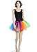 Tutu Dreams 80s Rainbow Tutu Skirt for Women Vintage Ballet Ballerina Adult Clown Costume