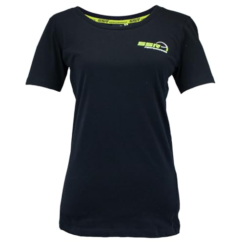 T-shirt avec logo pour femme SSR Performance en maille stretch respirante noire