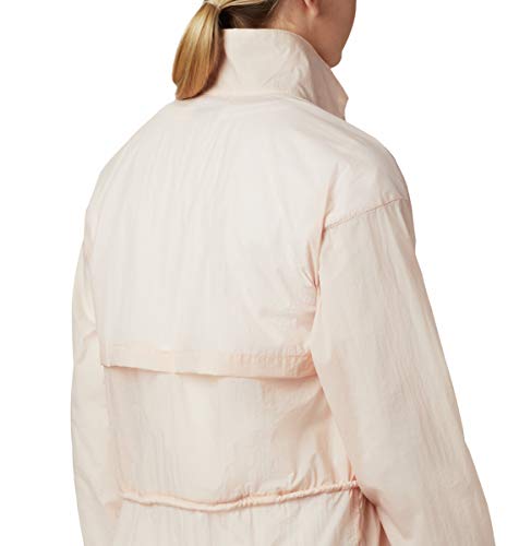 Columbia Padrão Berg Lake Anorak feminino, embalável, pêssego, pequeno